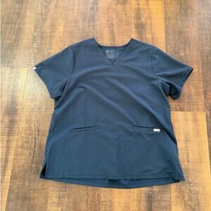 Figs Dark Harbor Casma Three-Pocket Scrub Top Size XXL